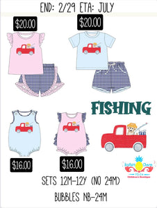 Fishing Truck Collection- Preorder (End: 2/29 ETA: July)