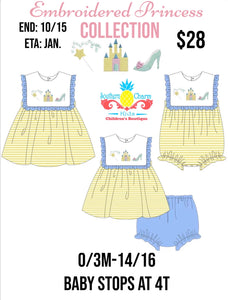 Embroidered Princess Collection- Preorder (End: 10/15 ETA: Jan.)